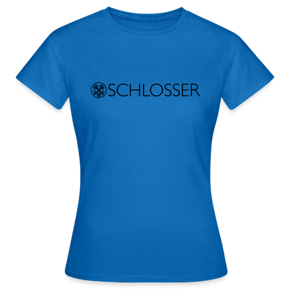 Frauen T-Shirt "Schlosser" Royalblau Frauen T-Shirt