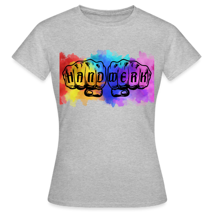 Frauen T-Shirt "Splash-Handwerk" Grau meliert Frauen T-Shirt