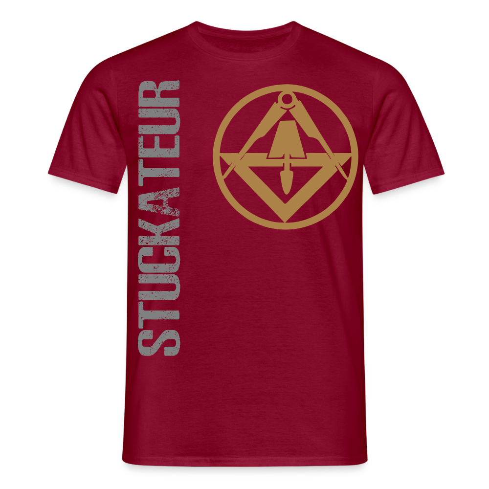 Unisex T-Shirt "Stuckateur" Ziegelrot Männer T-Shirt
