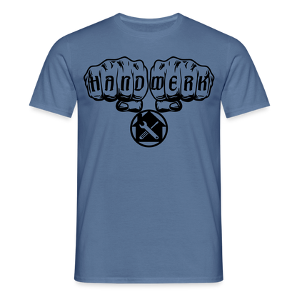 Unisex T-Shirt "Hausmeister" Taubenblau Männer T-Shirt