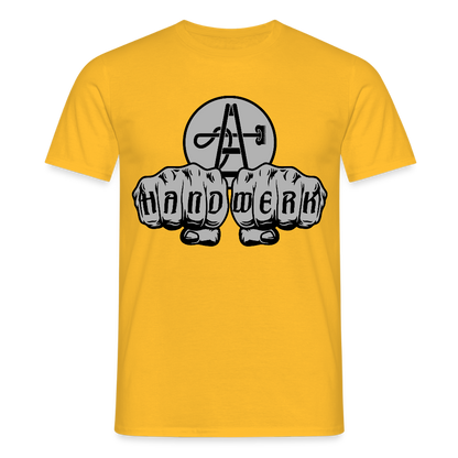 Unisex T-Shirt "Gebäudereiniger" Gelb Männer T-Shirt