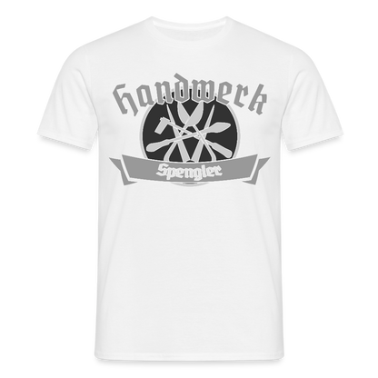 Unisex T-Shirt "Spengler" Weiß Männer T-Shirt