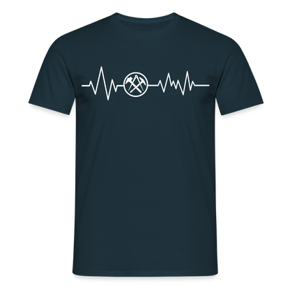Unisex T-Shirt "Dachdecker" Navy Männer T-Shirt