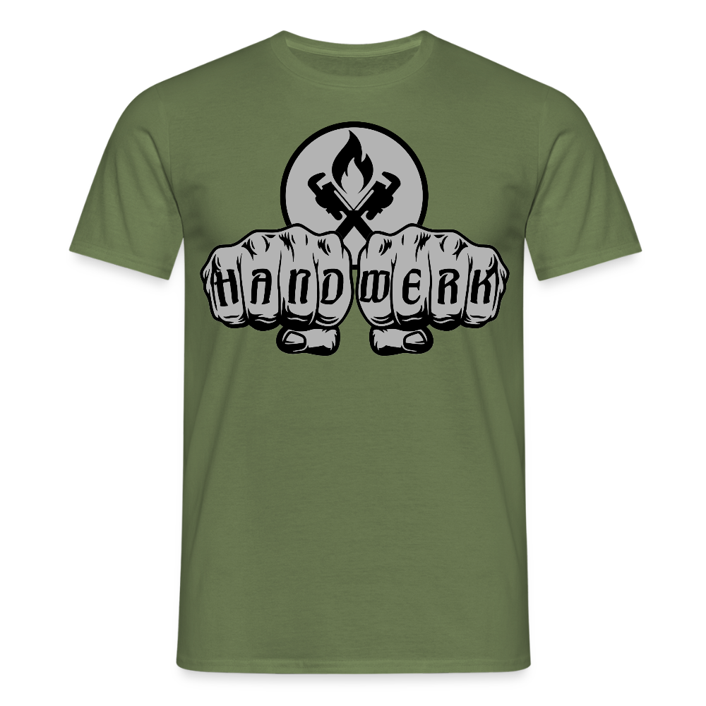 Unisex T-Shirt "Heizungsbauer" Militärgrün Männer T-Shirt