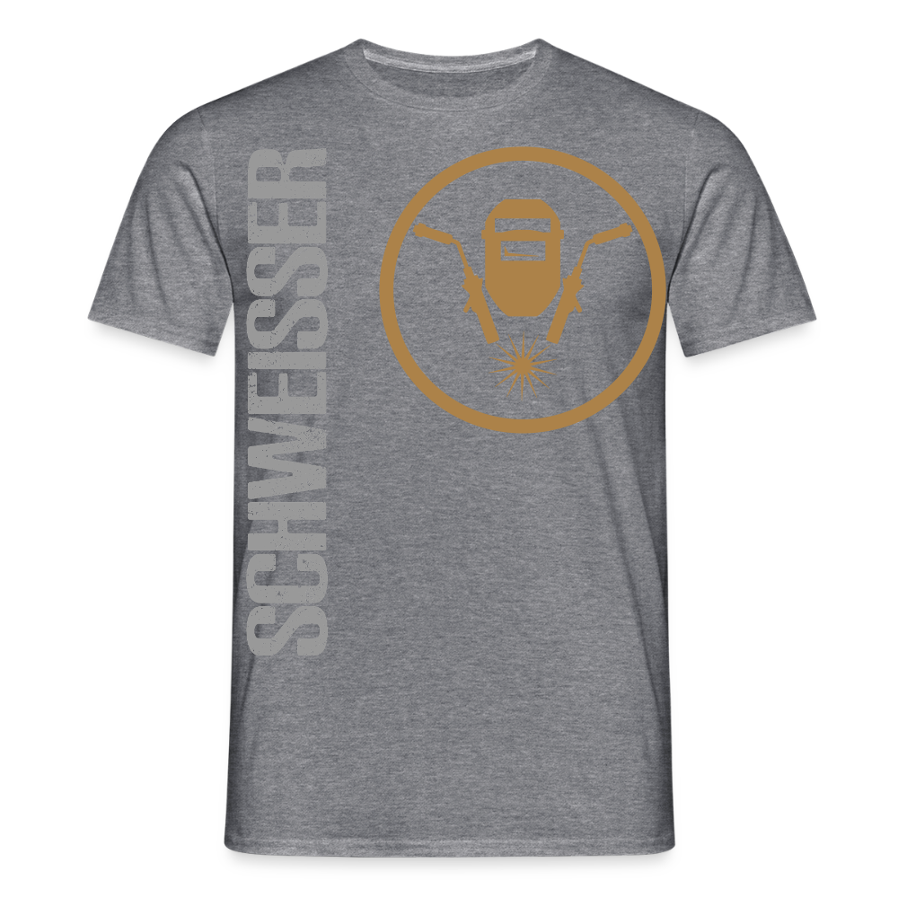 Unisex T-Shirt "Schweisser" Graphit meliert Männer T-Shirt