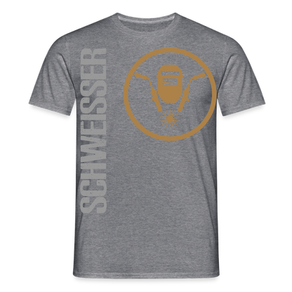 Unisex T-Shirt "Schweisser" Graphit meliert Männer T-Shirt