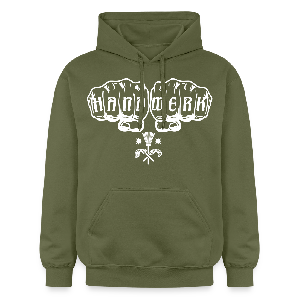 Gildan Unisex Softstyle® "Schornsteinfeger" Militärgrün Gildan Unisex Softstyle® Midweight Hoodie