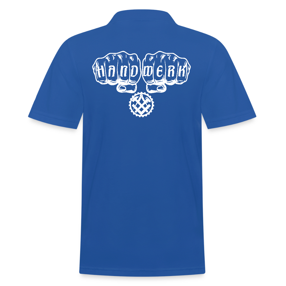 Männer Poloshirt "Mechaniker" Royalblau Männer Poloshirt