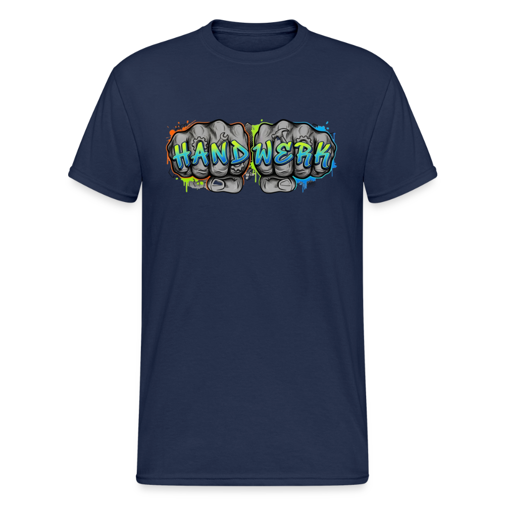 Unisex T-Shirt "Handwerk" Street Fist & Font Navy Männer Gildan Heavy T-Shirt {{ color }}