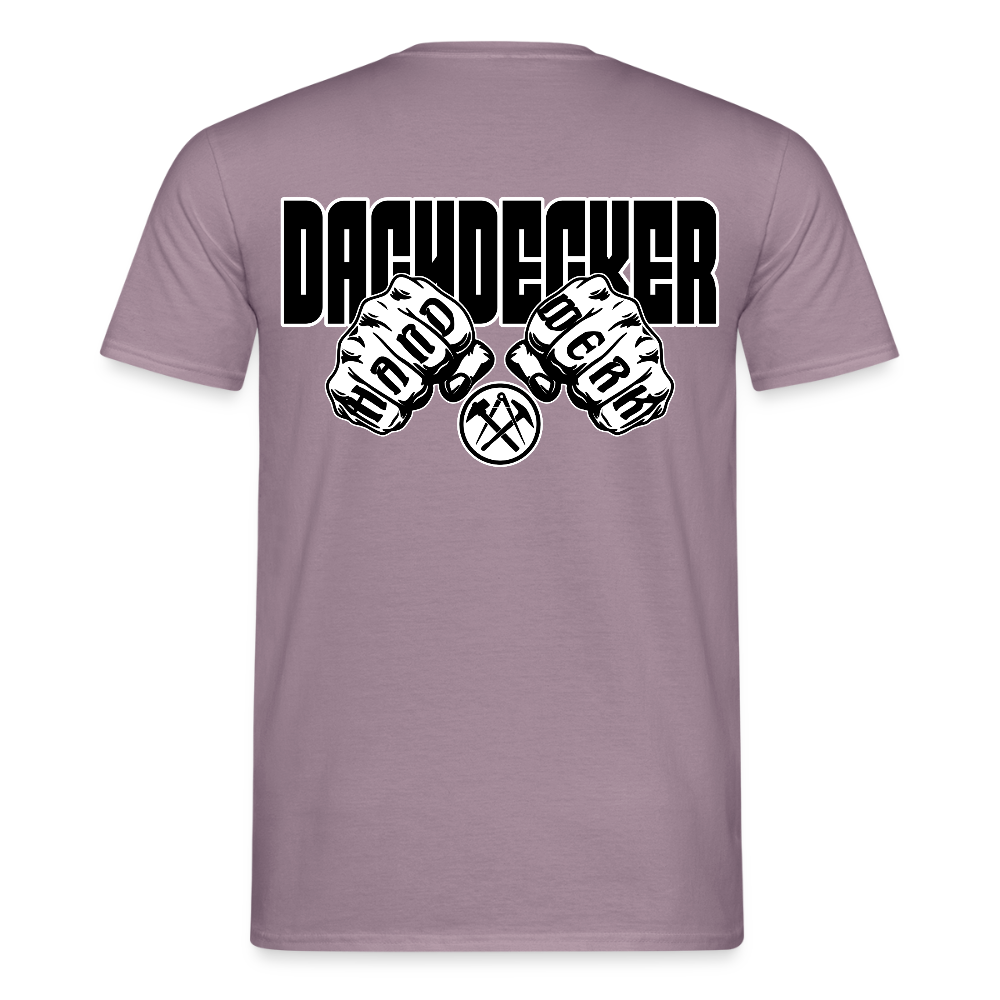 Unisex T-Shirt "Dachdecker" Lilagrau Männer T-Shirt