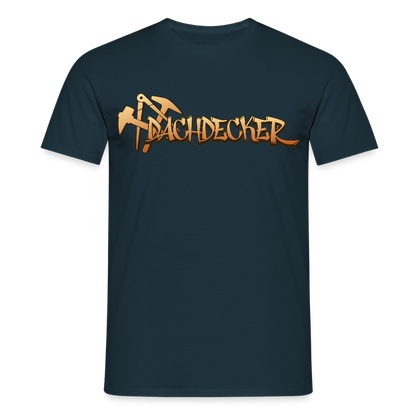 Unisex T-Shirt "Dachdecker" Navy Männer T-Shirt