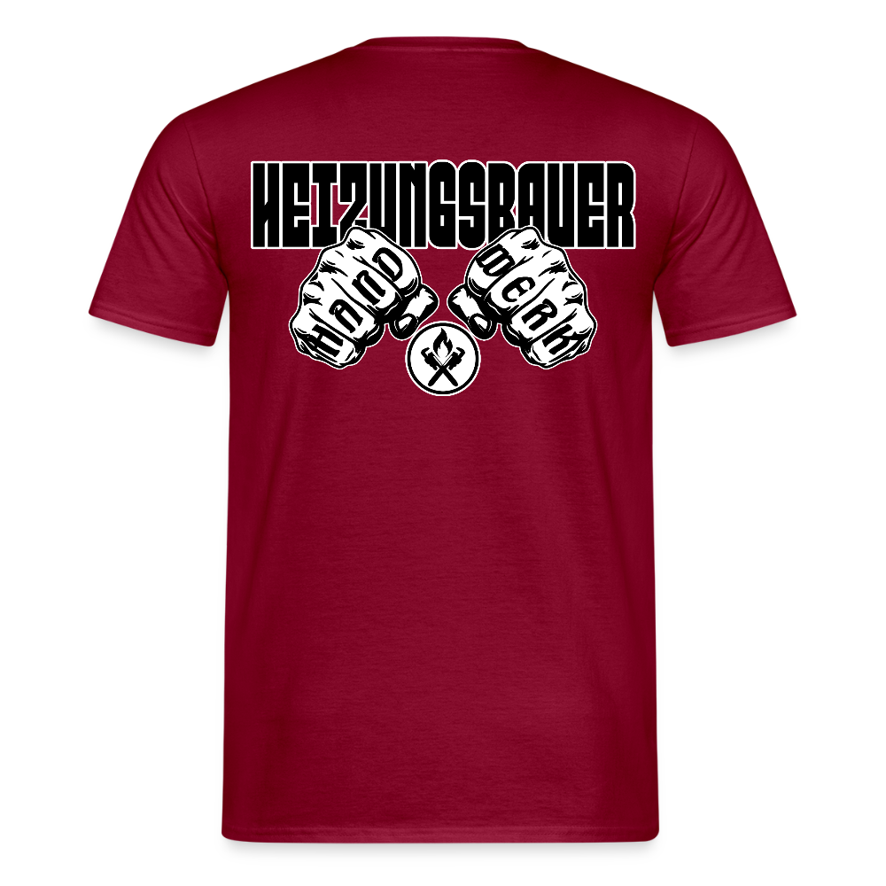 Unisex T-Shirt "Heizungsbauer" Ziegelrot Männer T-Shirt