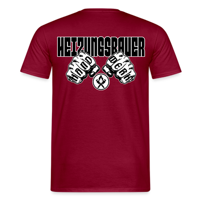 Unisex T-Shirt "Heizungsbauer" Ziegelrot Männer T-Shirt