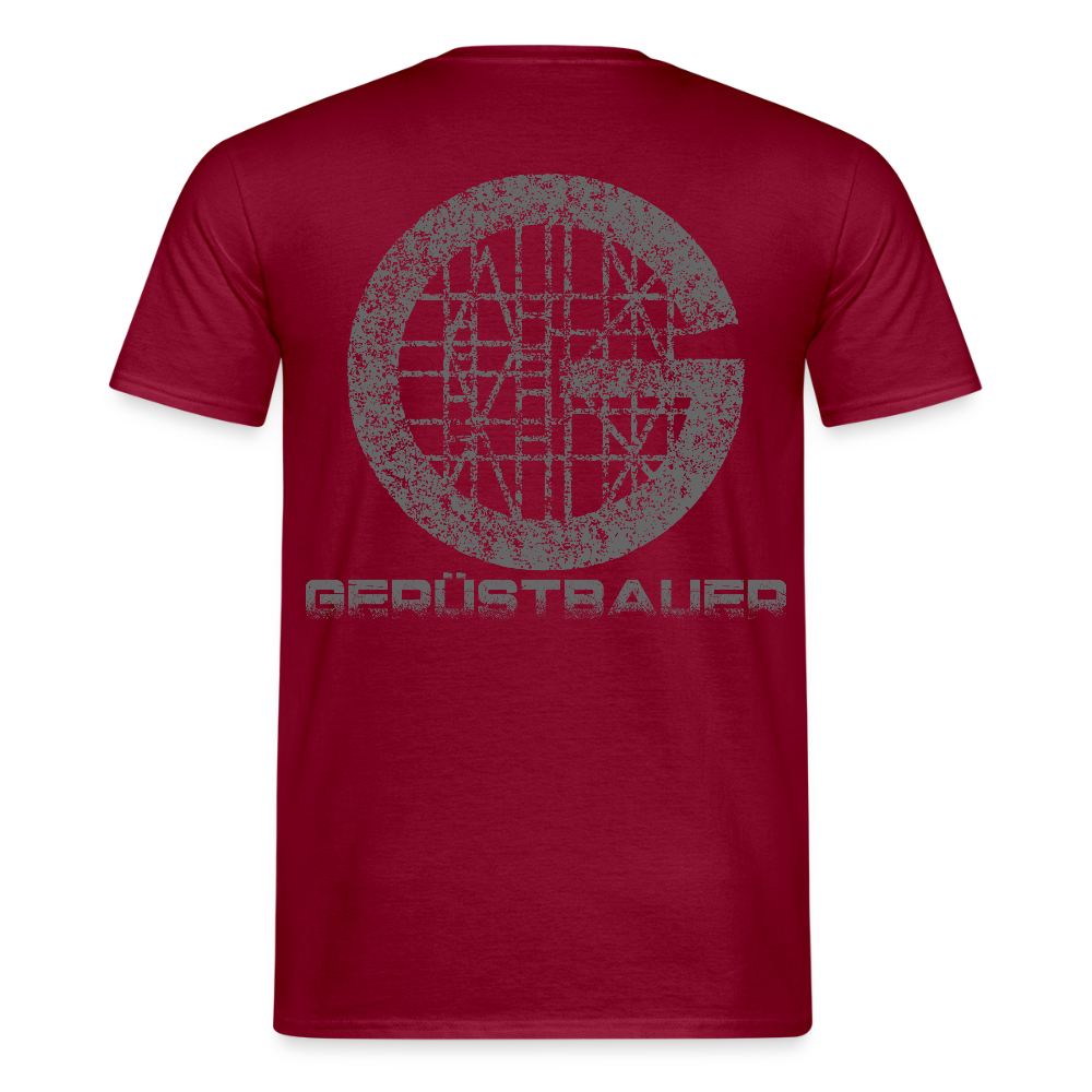 Unisex T-Shirt "Gerüstbauer" Ziegelrot Männer T-Shirt