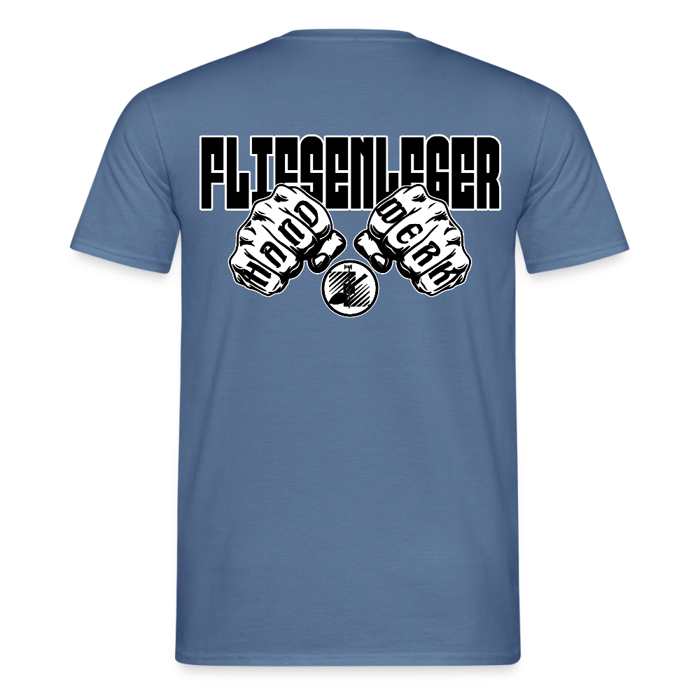 Unisex T-Shirt "Fliesenleger" Taubenblau Männer T-Shirt