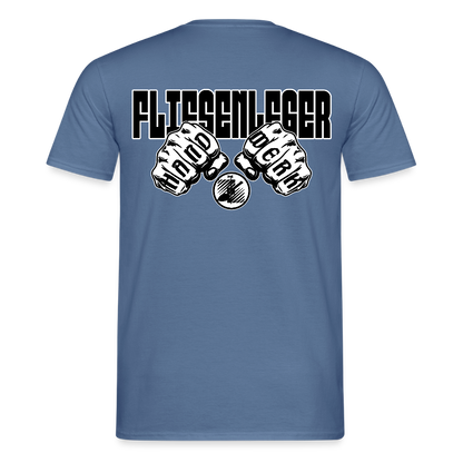 Unisex T-Shirt "Fliesenleger" Taubenblau Männer T-Shirt