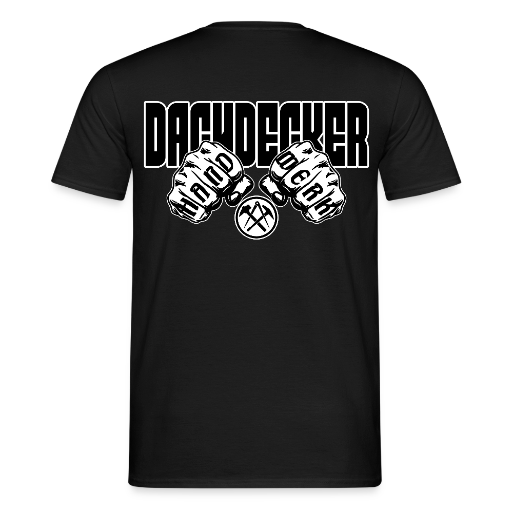 Unisex T-Shirt "Dachdecker" Schwarz Männer T-Shirt