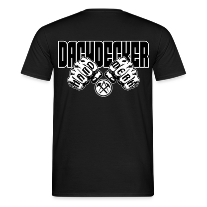 Unisex T-Shirt "Dachdecker" Schwarz Männer T-Shirt