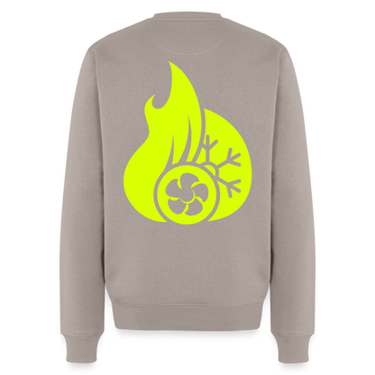 Unisex Premium Pullover "Klimatechniker" neongelb Männer Premium Pullover