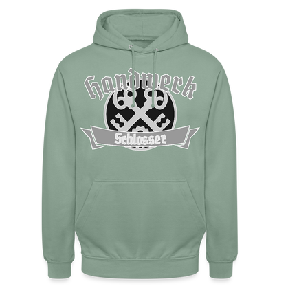 Unisex Hoodie "Schlosser" Graugrün Unisex Hoodie