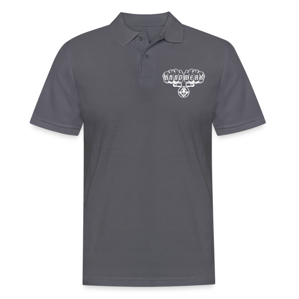 Männer Poloshirt "Stuckateur" Anthrazit Männer Poloshirt