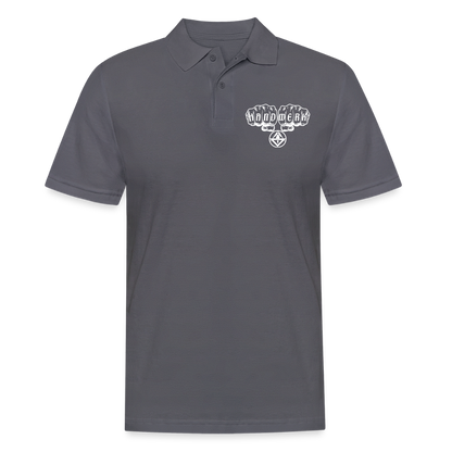 Männer Poloshirt "Stuckateur" Anthrazit Männer Poloshirt