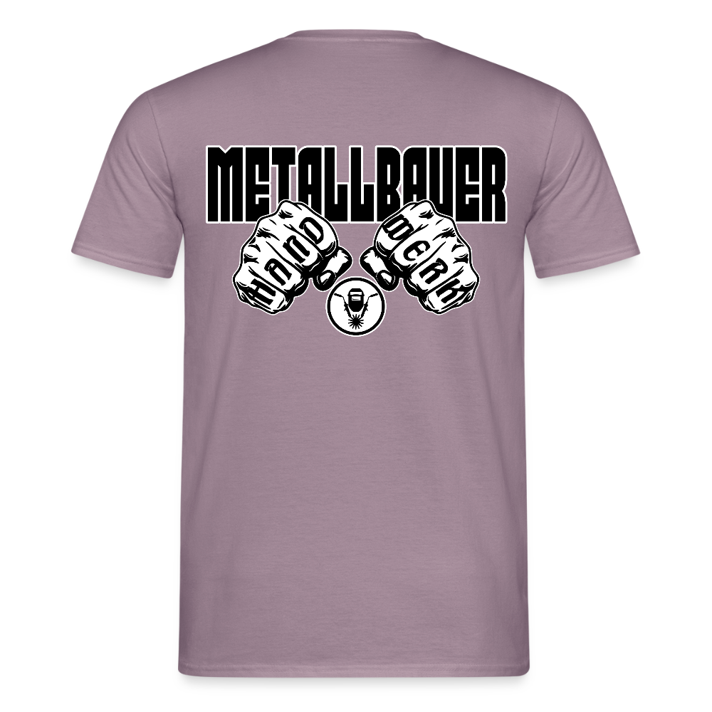 Unisex T-Shirt "Metallbauer" Lilagrau Männer T-Shirt