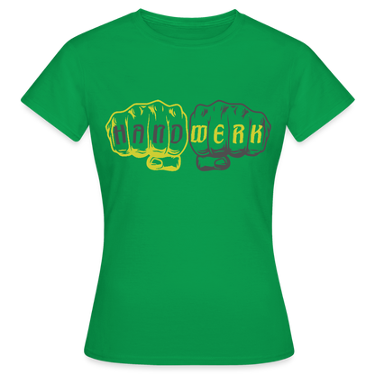 Frauen T-Shirt "Handwerk" Kelly Green Frauen T-Shirt