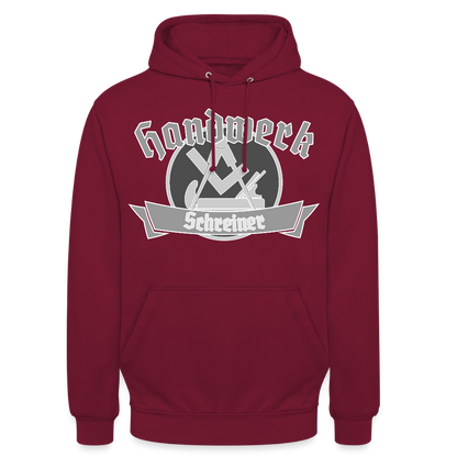 Unisex Hoodie "Schreiner" Bordeaux Unisex Hoodie
