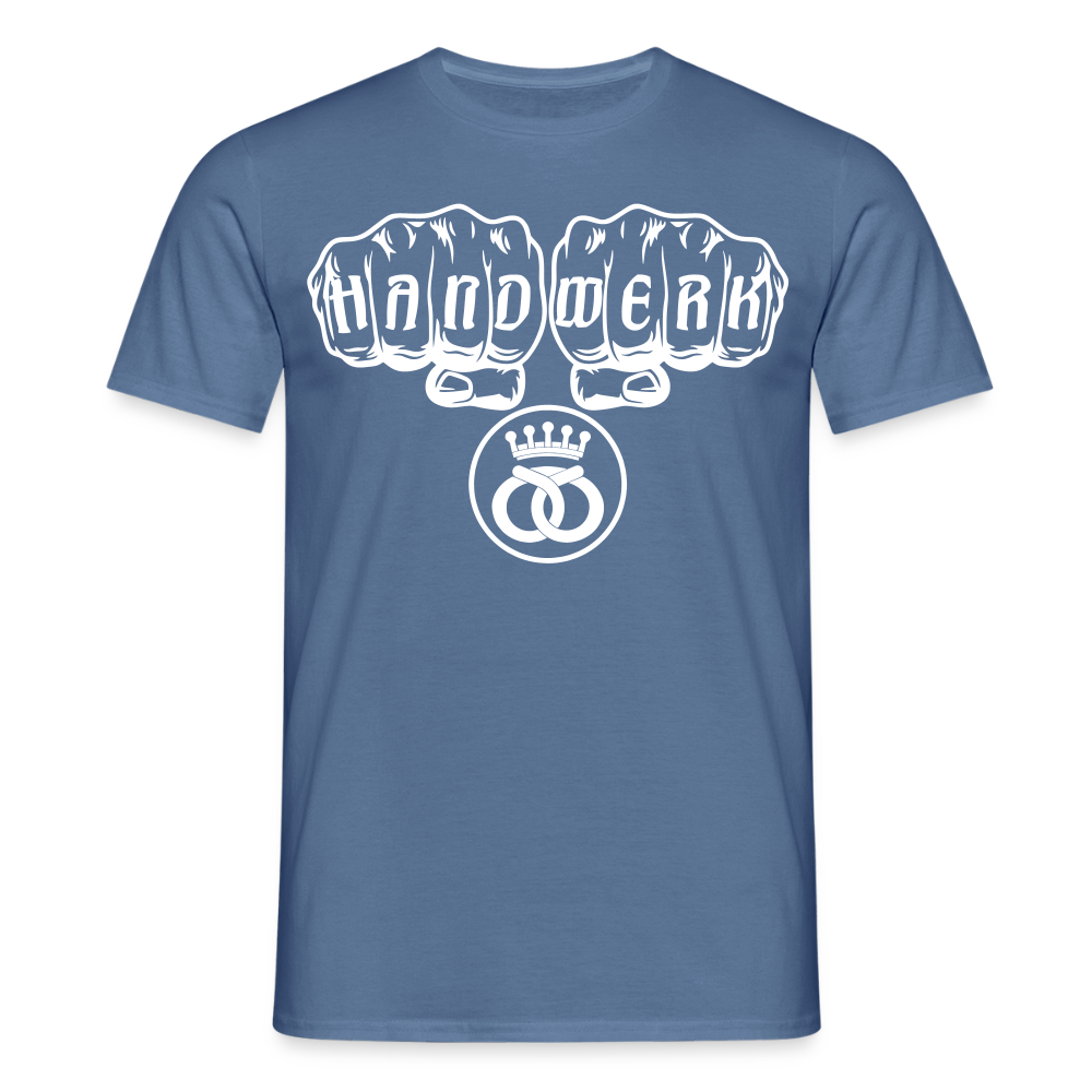Unisex T-Shirt "Bäcker" Taubenblau Männer T-Shirt