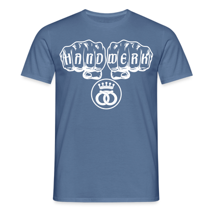 Unisex T-Shirt "Bäcker" Taubenblau Männer T-Shirt