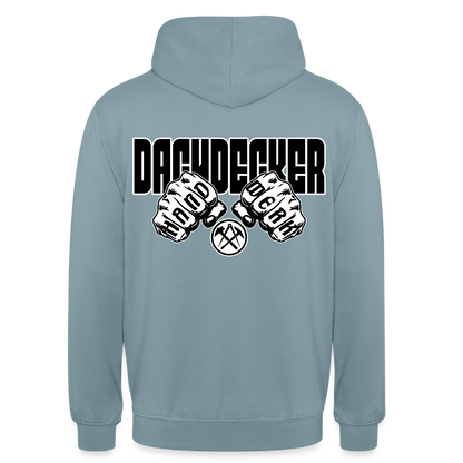 Unisex Hoodie "Dachdecker" Nebelblau Unisex Hoodie