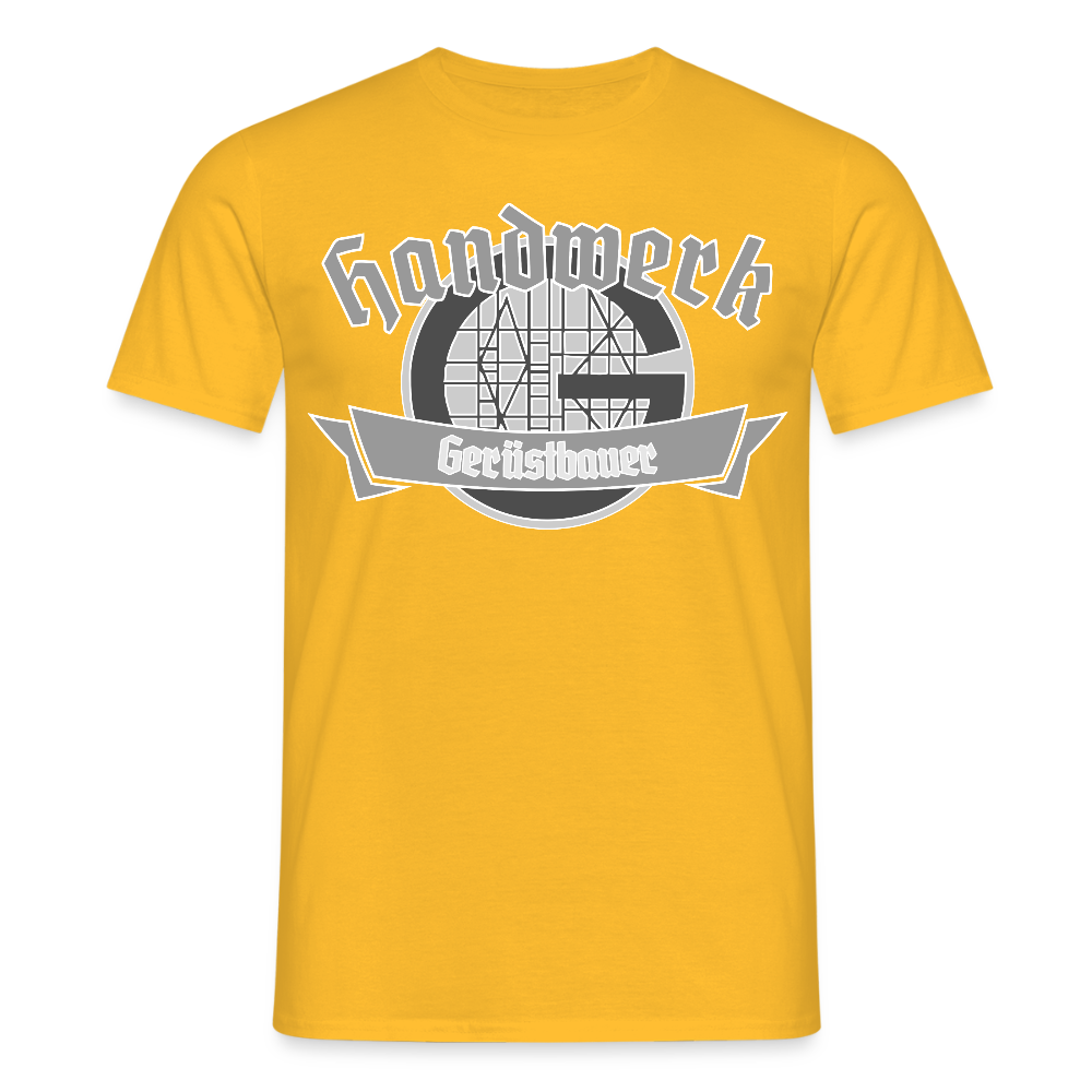 Unisex T-Shirt "Gerüstbauer" - Gelb