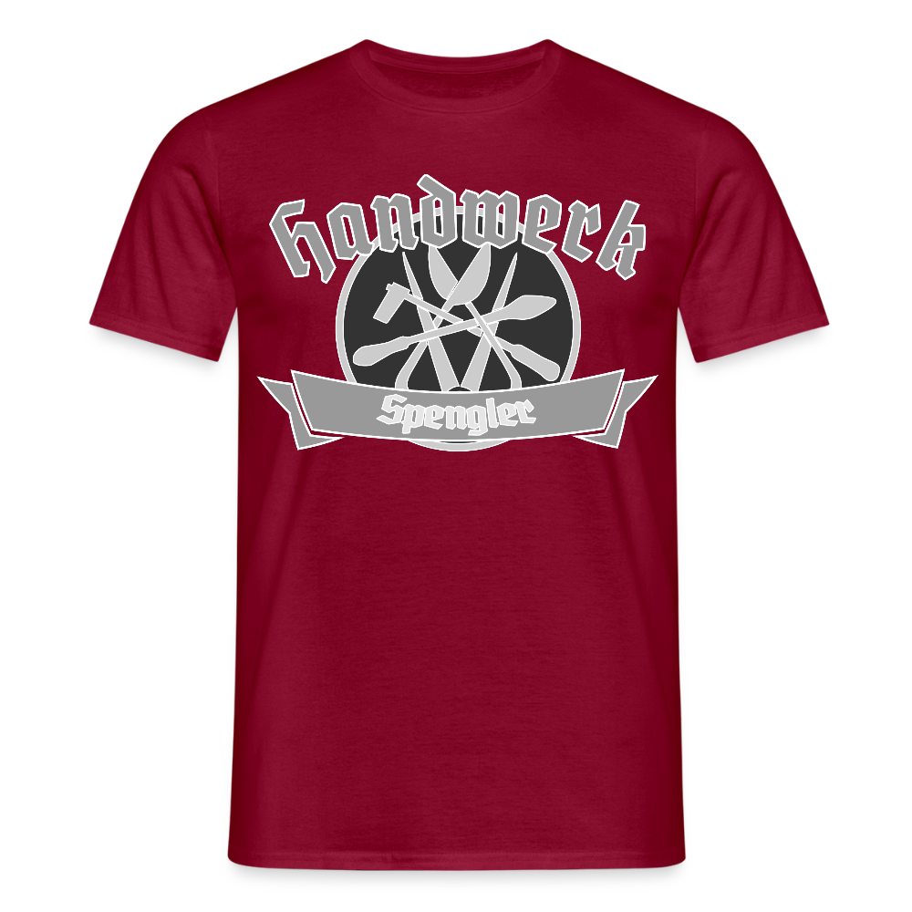 Unisex T-Shirt "Spengler" Ziegelrot Männer T-Shirt