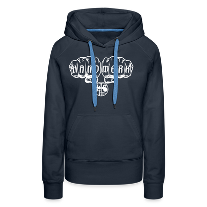 Frauen Premium Hoodie "Strassenbauer" Navy Frauen Premium Hoodie