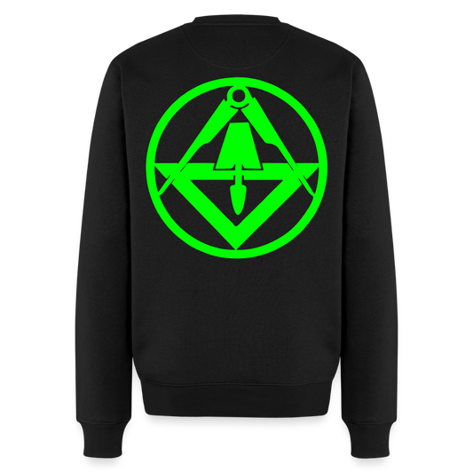 Unisex Premium Pullover "Stuckateur" neongrün Schwarz Männer Premium Pullover