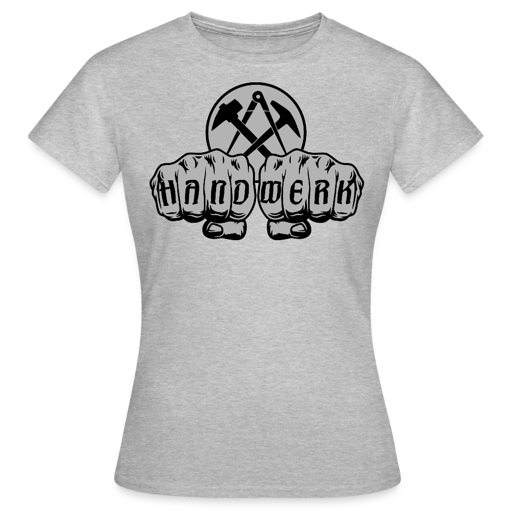 Frauen T-Shirt "Dachdecker" Grau meliert Frauen T-Shirt