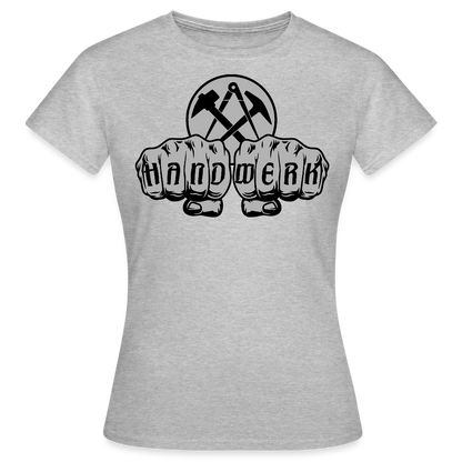 Frauen T-Shirt "Dachdecker" Grau meliert Frauen T-Shirt