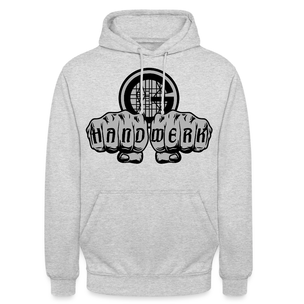 Unisex Hoodie "Gerüstbauer" Hellgrau meliert Unisex Hoodie