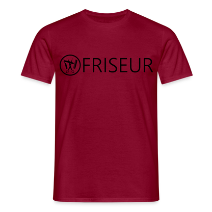 Unisex T-Shirt "Friseur" Ziegelrot Männer T-Shirt