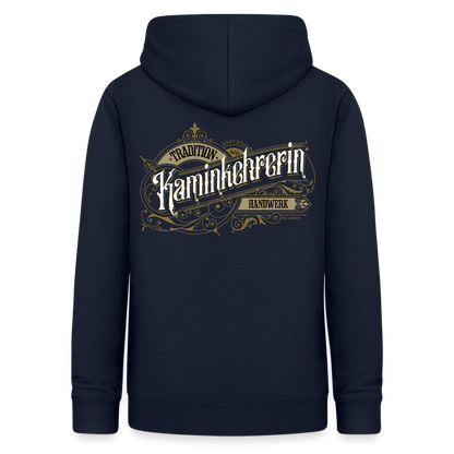 Frauen Hoodie "Kaminkehrerin" Nostalgie Handwerk Navy Frauen Hoodie