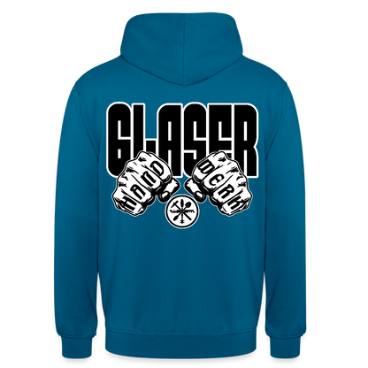 Unisex Hoodie "Glaser" (beidseitig bedruckt) Tiefseeblau Unisex Hoodie