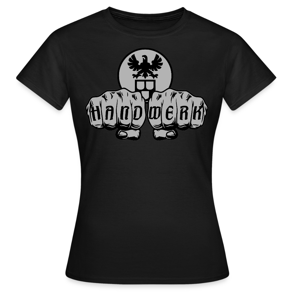 Frauen T-Shirt "Maler" Schwarz Frauen T-Shirt