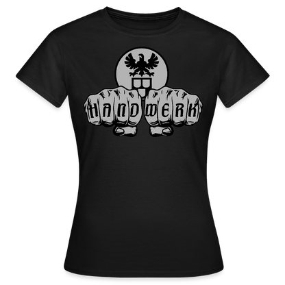 Frauen T-Shirt "Maler" Schwarz Frauen T-Shirt