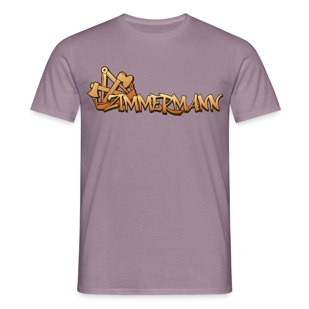 Unisex T-Shirt "Zimmermann" Lilagrau Männer T-Shirt