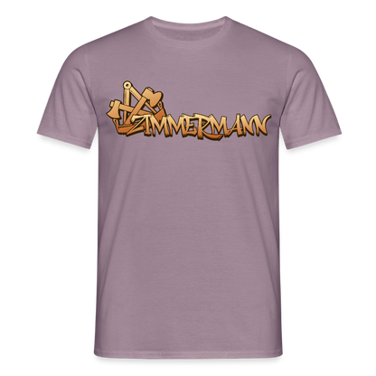 Unisex T-Shirt "Zimmermann" Lilagrau Männer T-Shirt