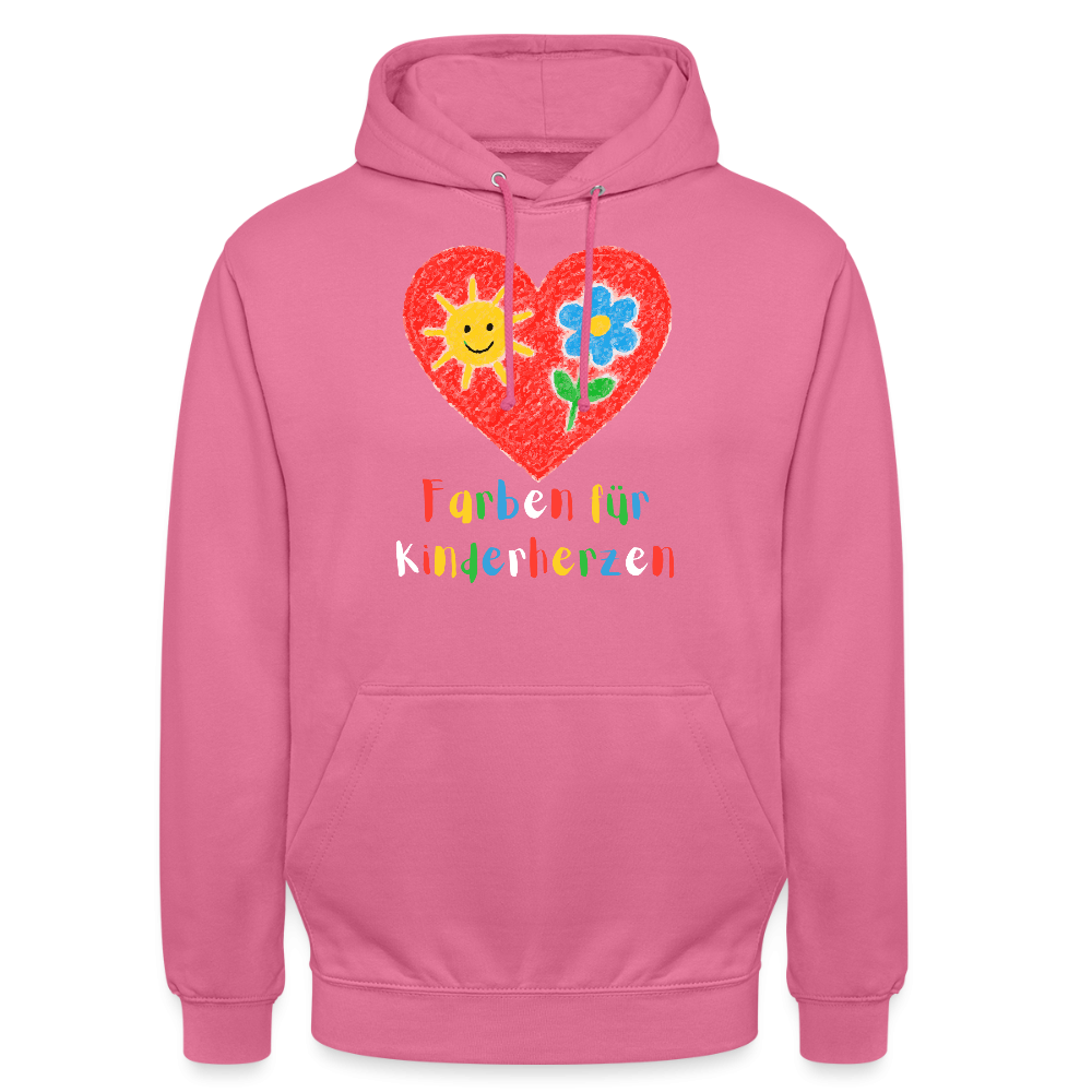 Unisex Hoodie "Kinderherzen" Pink Unisex Hoodie