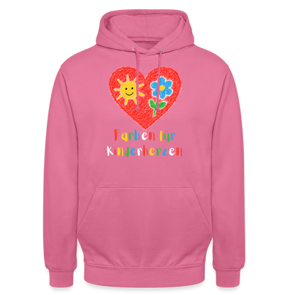 Unisex Hoodie "Kinderherzen" Pink Unisex Hoodie