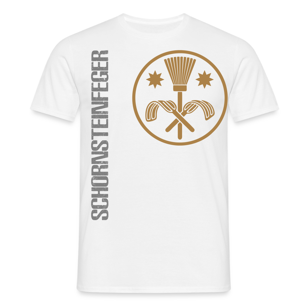 Unisex T-Shirt "Schornsteinfeger" Weiß Männer T-Shirt