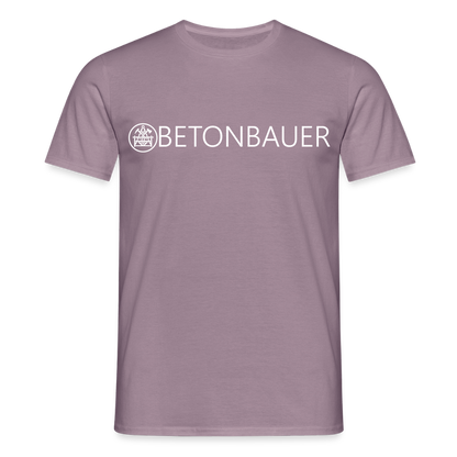Unisex T-Shirt "Betonbauer" Lilagrau Männer T-Shirt
